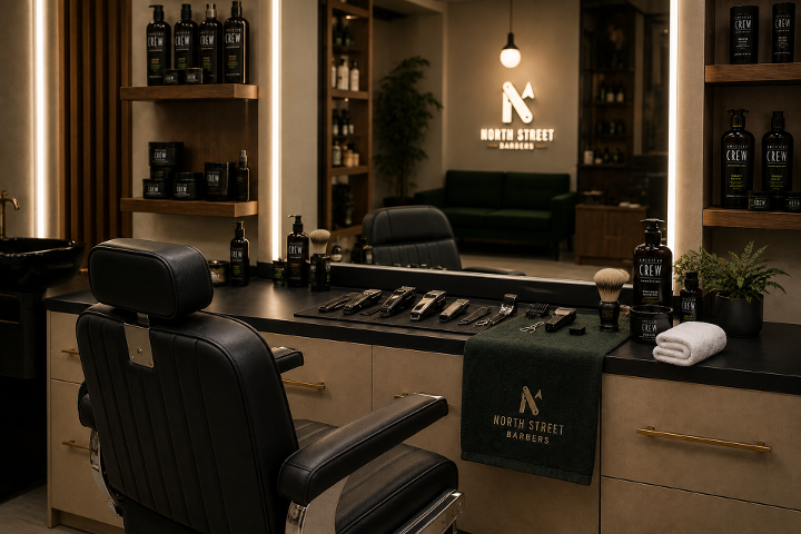 North Street Barbers salono interjeras